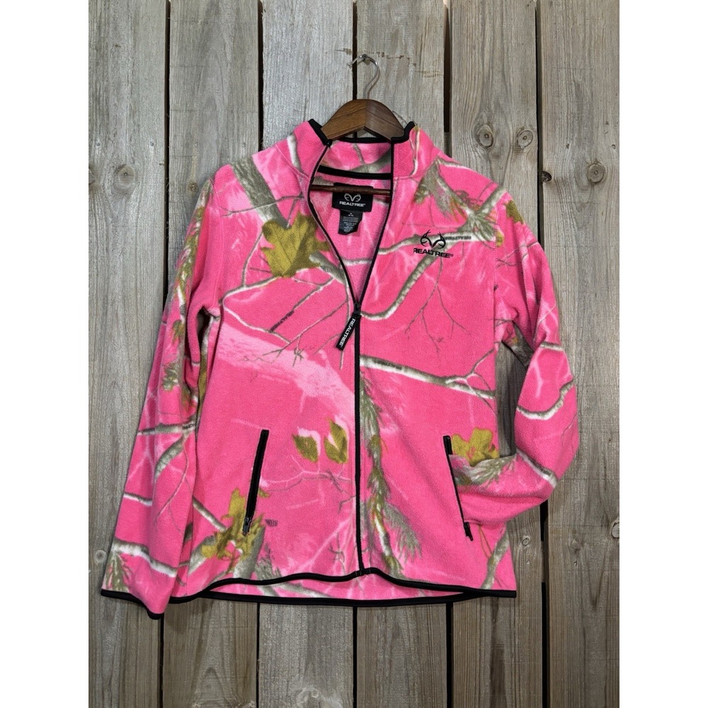 ealtree Pink Camo Fleece Jacket 💗‎ Women's Medium